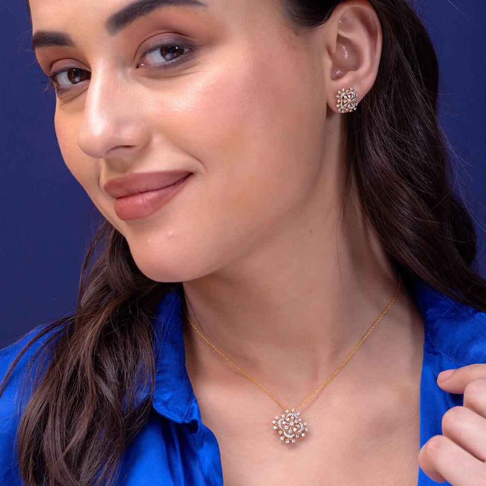 Kara Designer Silver Pendant for Women - Shinez By Baxi Jewellers