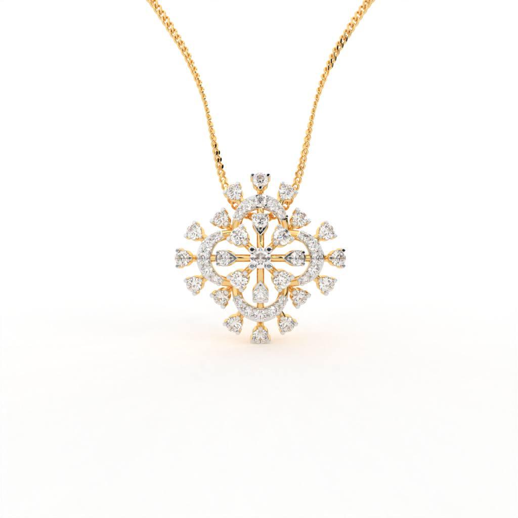 Kara Designer Silver Pendant for Women - Shinez By Baxi Jewellers