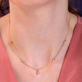 Kellen Silver Station Necklace for Women - Shinez By Baxi Jewellers