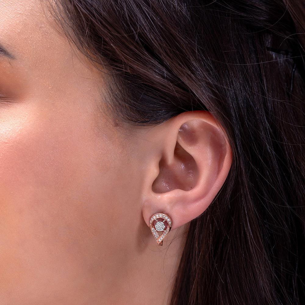 Linn Silver Hoop Earrings for Women - Shinez By Baxi Jewellers