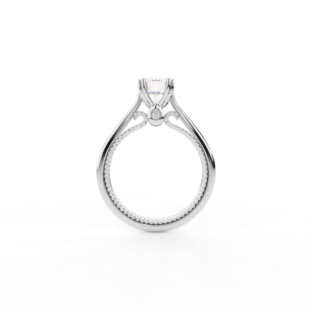 Madelyn Solitaire Silver Ring For Women - Shinez By Baxi Jewellers