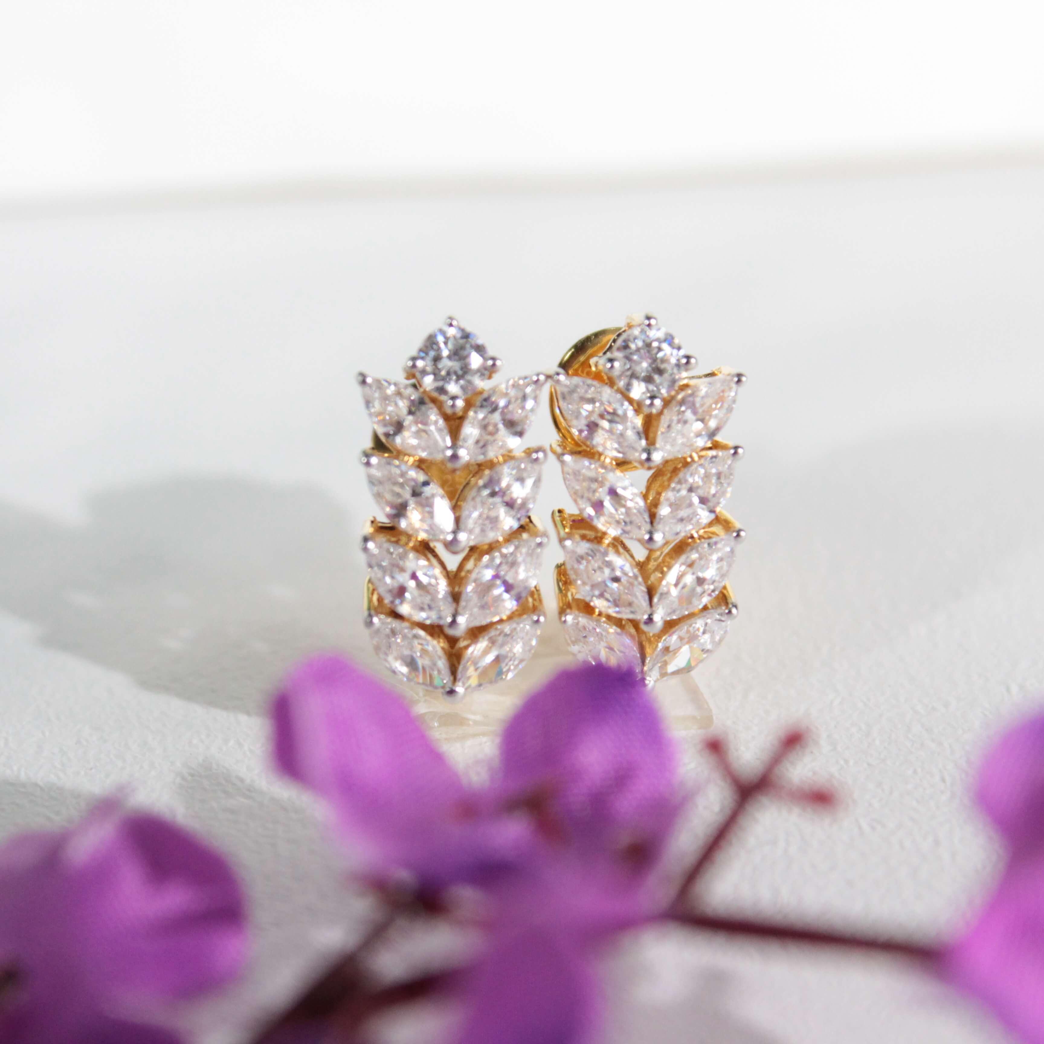 Nyumi Fancy Silver Hoop Earrings for Women - Shinez By Baxi Jewellers