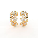 Vaniya Silver Hoop Earrings for Women - Shinez By Baxi Jewellers