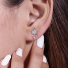 Tristana Silver Stud Earrings for Women - Shinez By Baxi Jewellers