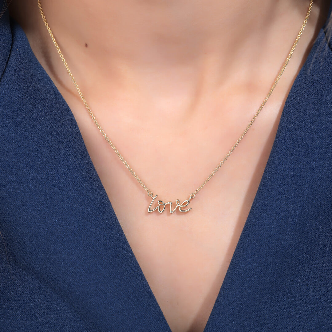 Kasper LOVE Silver Pendant For Women - Shinez By Baxi Jewellers