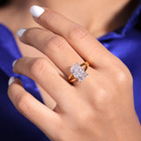 Nixy Radiant Cut Solitaire Silver Ring for Women - Shinez By Baxi Jewellers