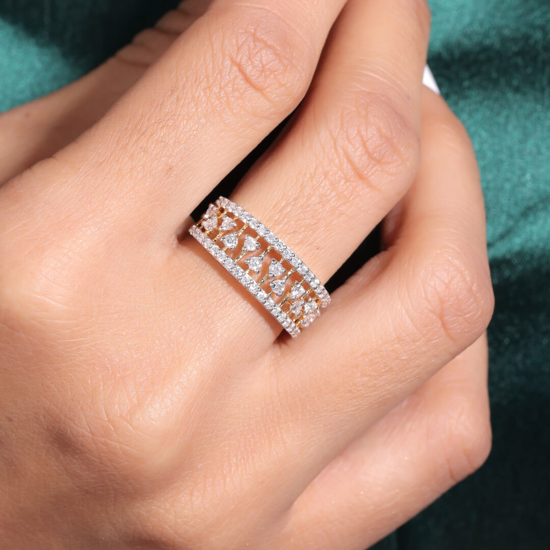 Liveana Silver Ring for Women - Shinez By Baxi Jewellers