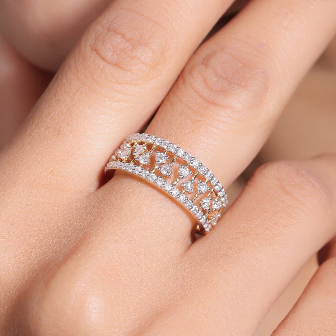 Liveana Silver Ring for Women - Shinez By Baxi Jewellers