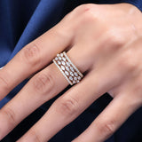 Toulin Silver Ring for Women - Shinez By Baxi Jewellers