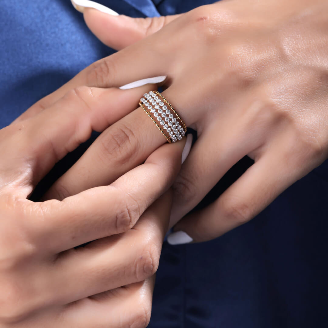 Kiora Silver Band for Women - Shinez By Baxi Jewellers