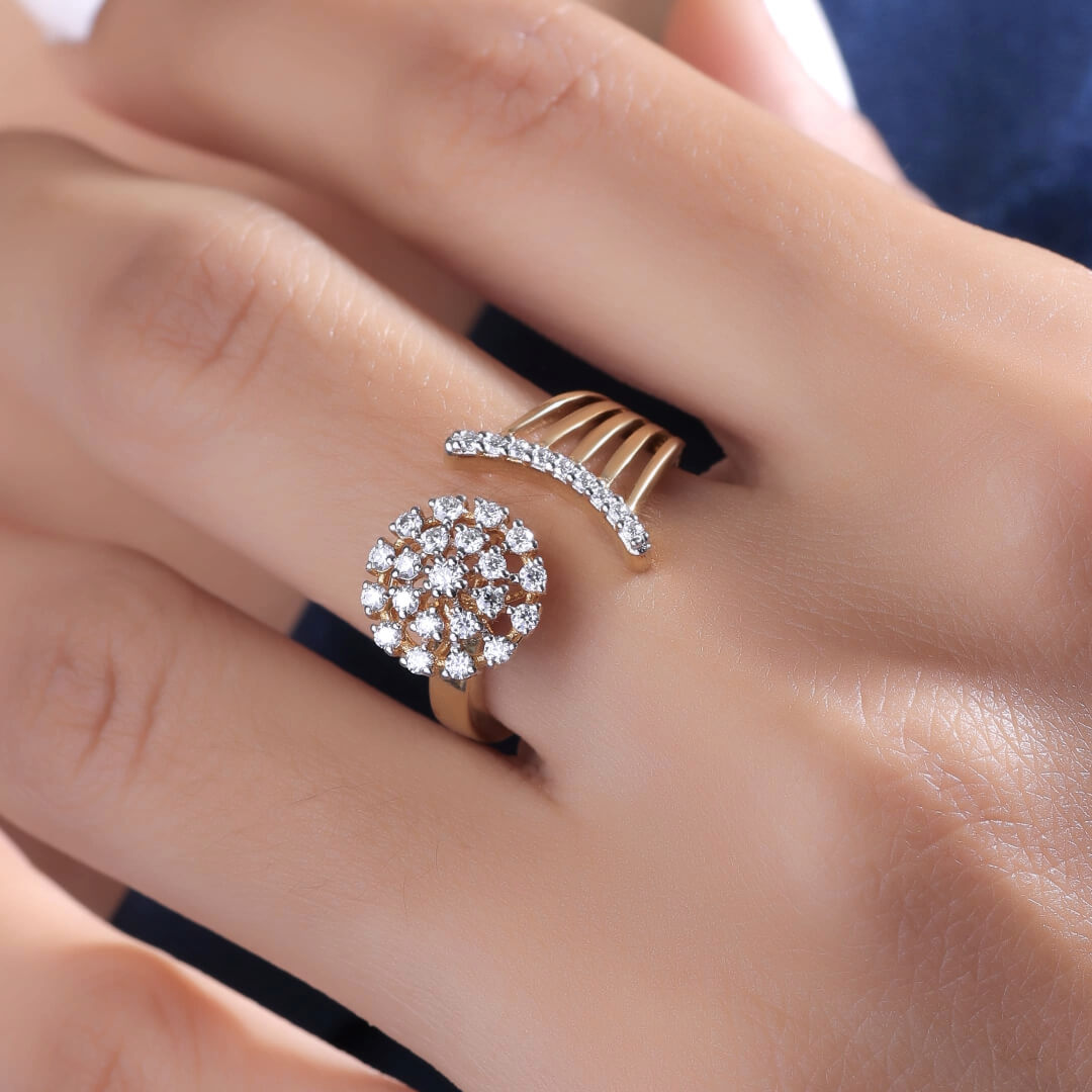 Emine Silver Fashion Ring For Women - Shinez By Baxi Jewellers