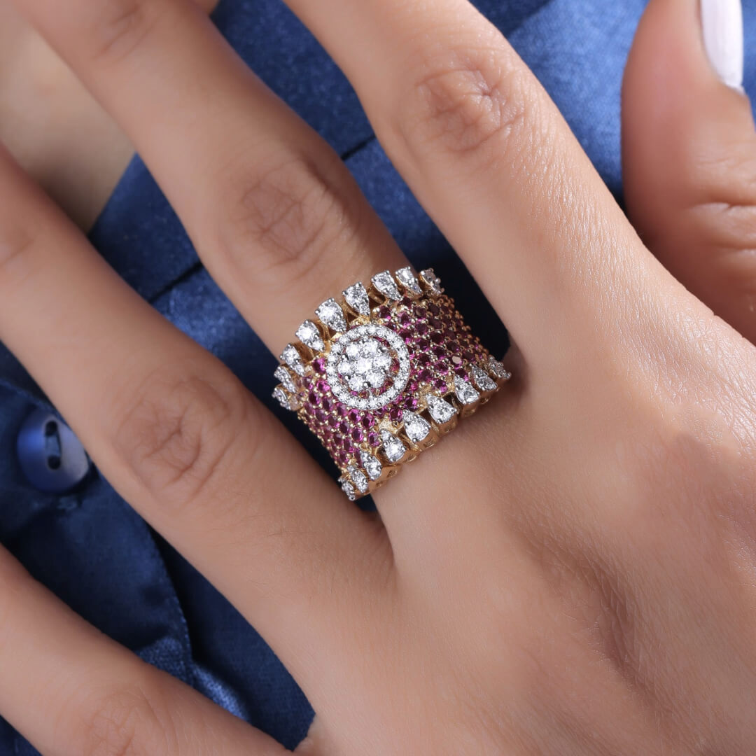 Rachel Silver Fashion Ring For Women - Shinez By Baxi Jewellers