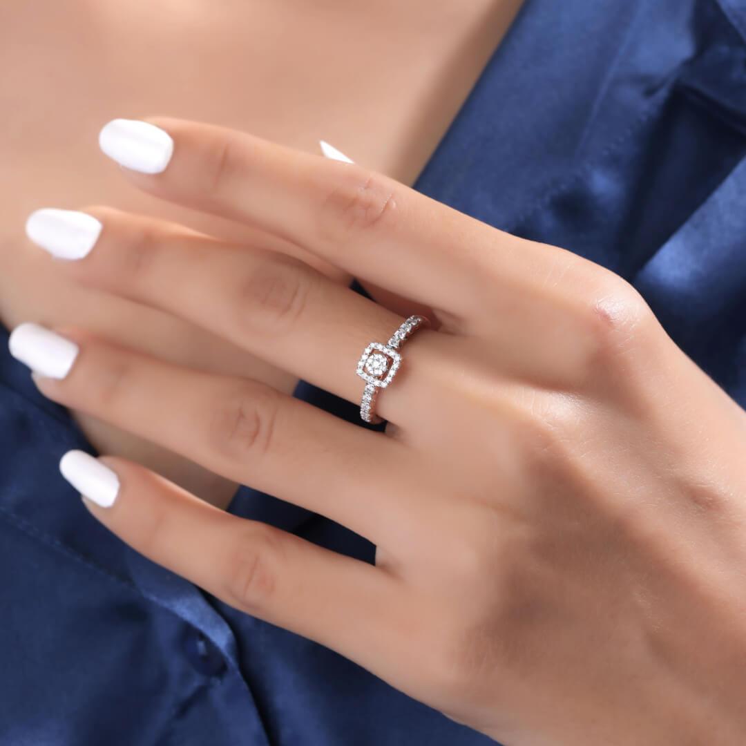 Ellian Silver Ring for Women - Shinez By Baxi Jewellers