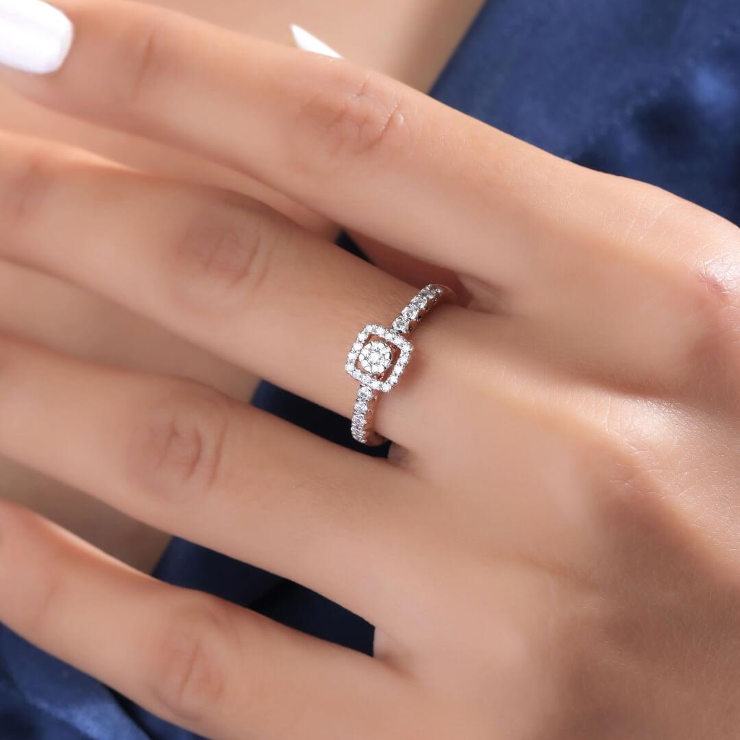 Ellian Silver Ring for Women - Shinez By Baxi Jewellers