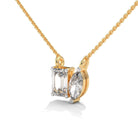 Zanika Solitaire Silver Pendant Necklace | 22KT Gold Vermeil - Shinez By Baxi Jewellers