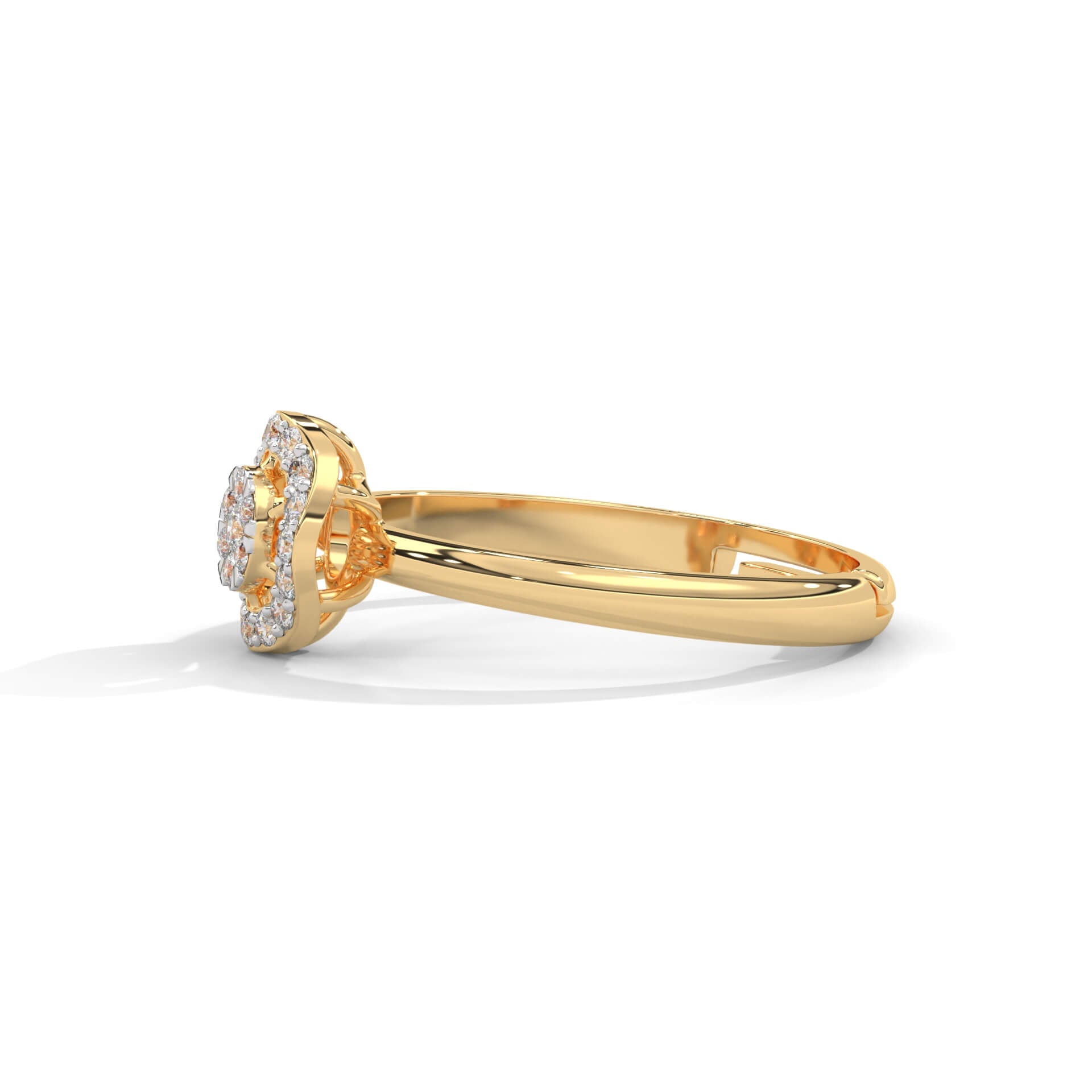 Delan Silver Adjustable Ring | 22KT Gold Vermeil - Shinez By Baxi Jewellers