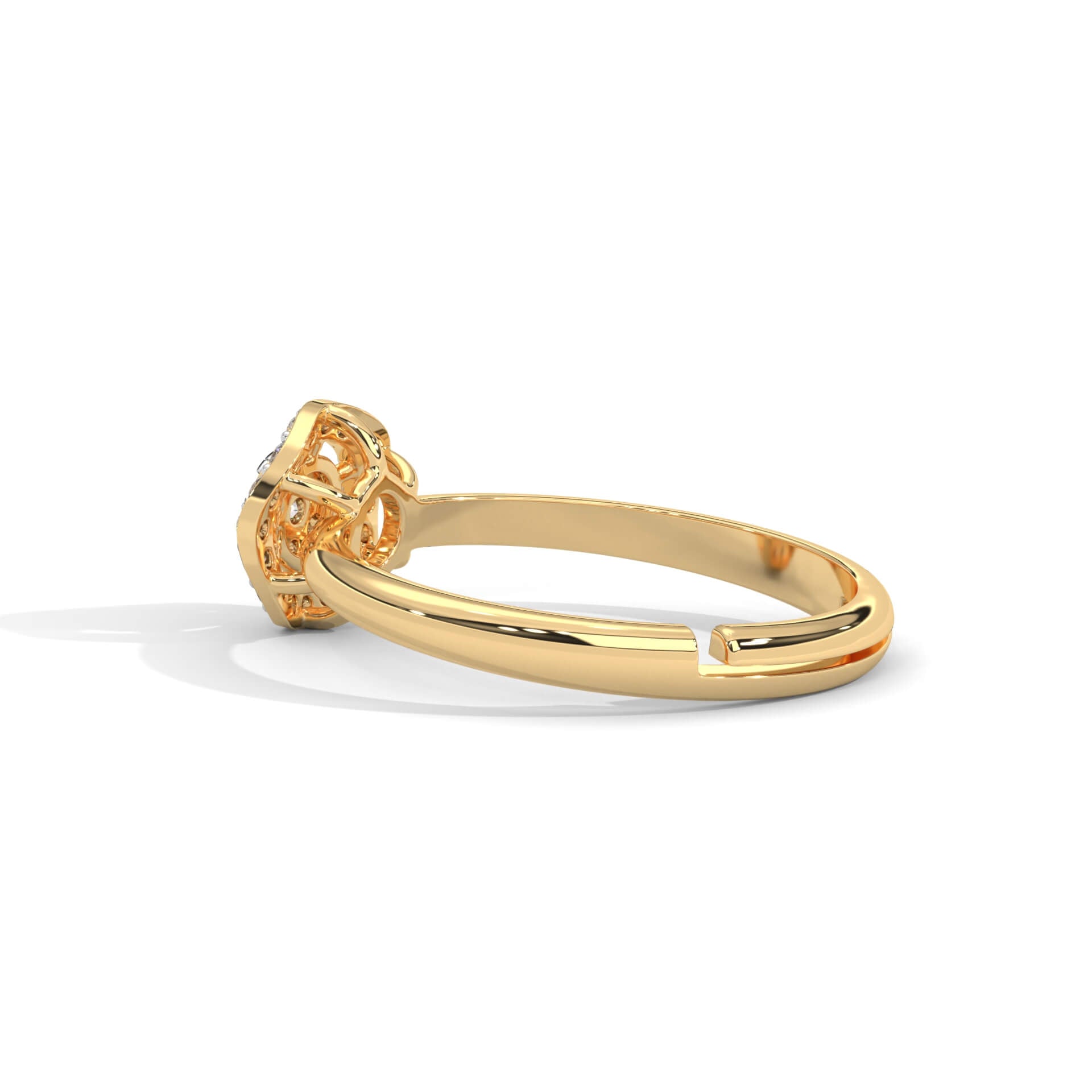 Delan Silver Adjustable Ring | 22KT Gold Vermeil - Shinez By Baxi Jewellers
