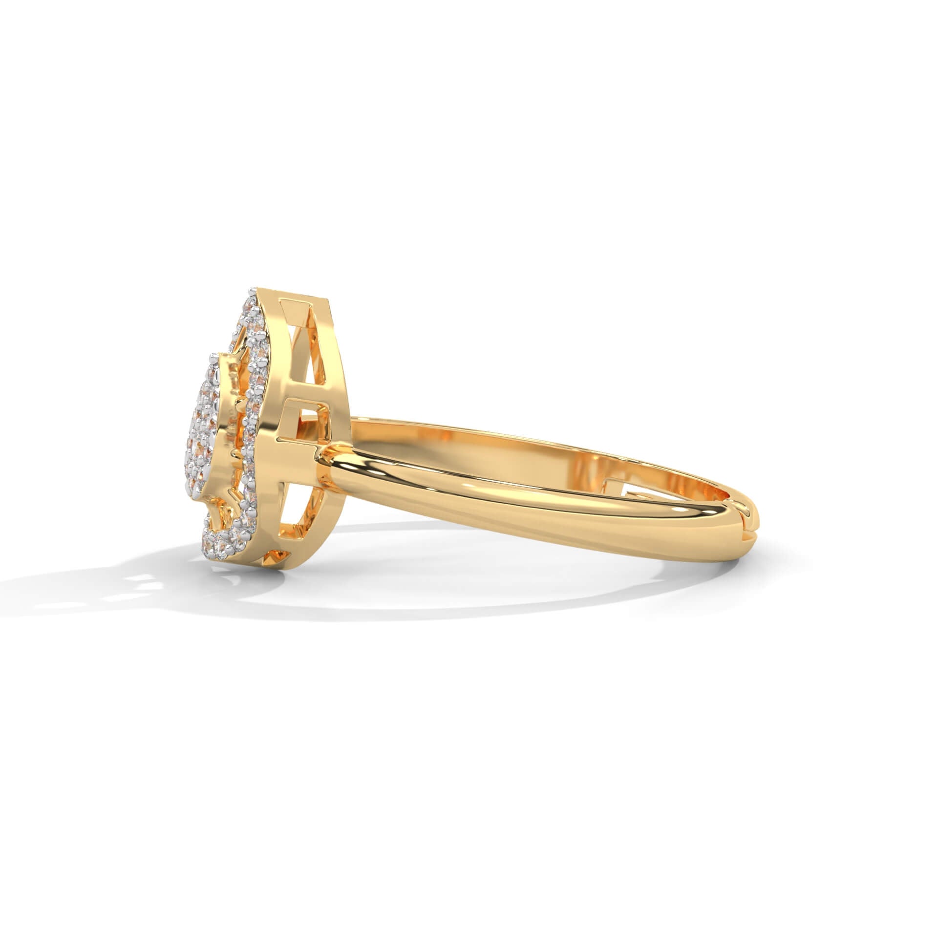 Fanica Silver Adjustable Ring | 22KT Gold Vermeil - Shinez By Baxi Jewellers