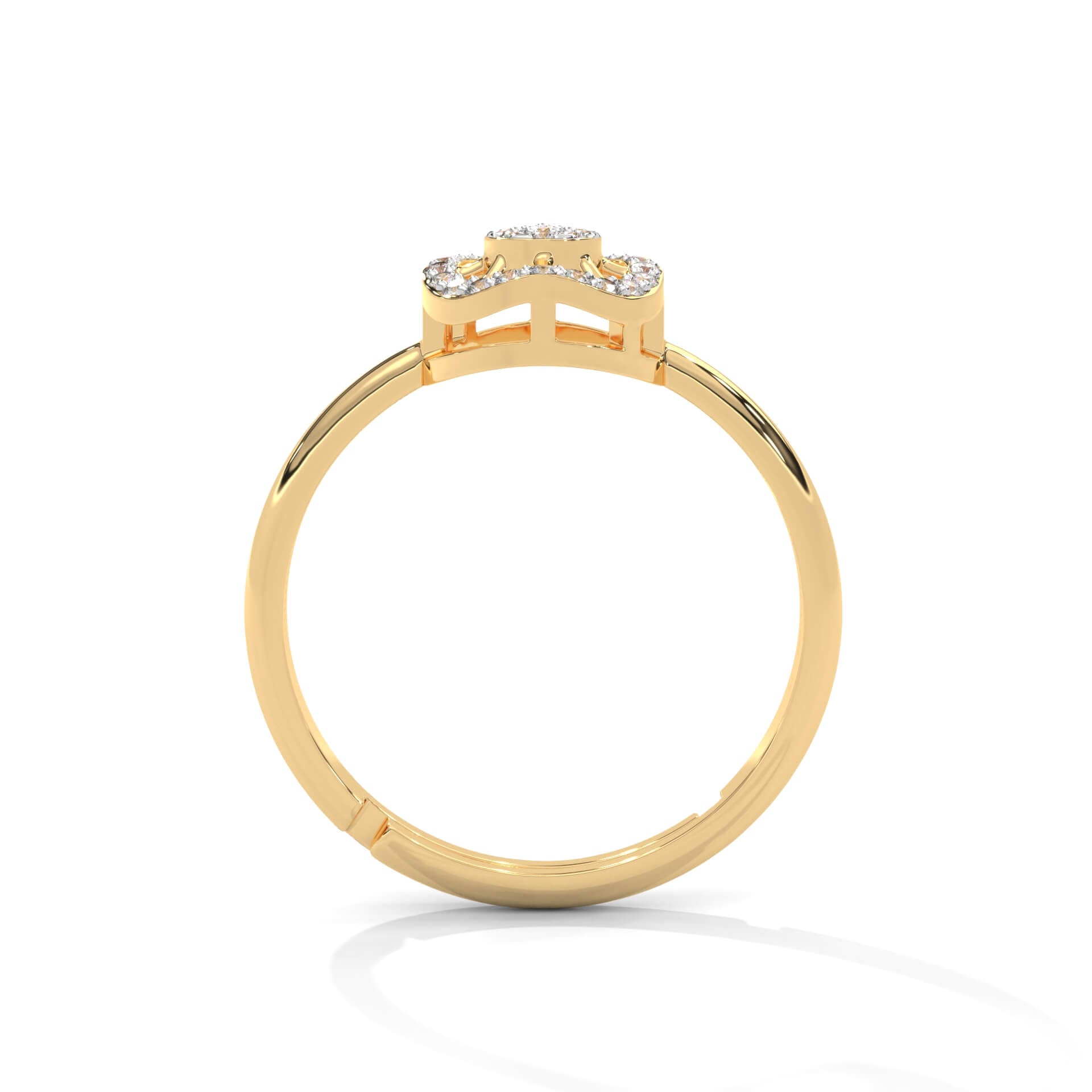 Fanica Silver Adjustable Ring | 22KT Gold Vermeil - Shinez By Baxi Jewellers