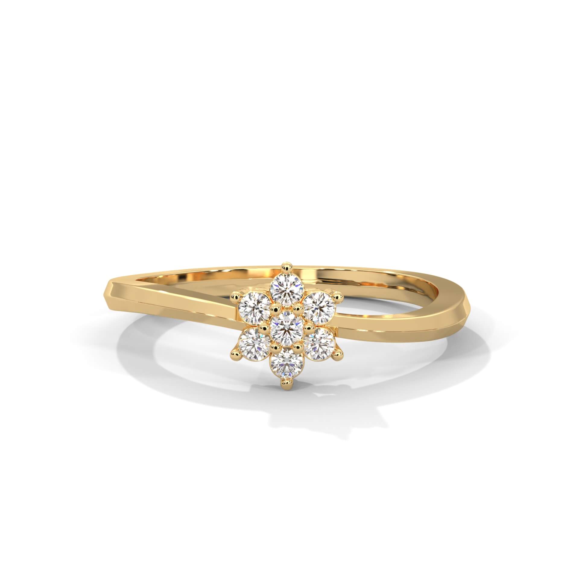 Rosalina Daily Wear Silver Ring for Women - Shinez By Baxi Jewellers