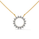 Ayma Silver Pendant with chain | 22KT Gold Vermeil - Shinez By Baxi Jewellers