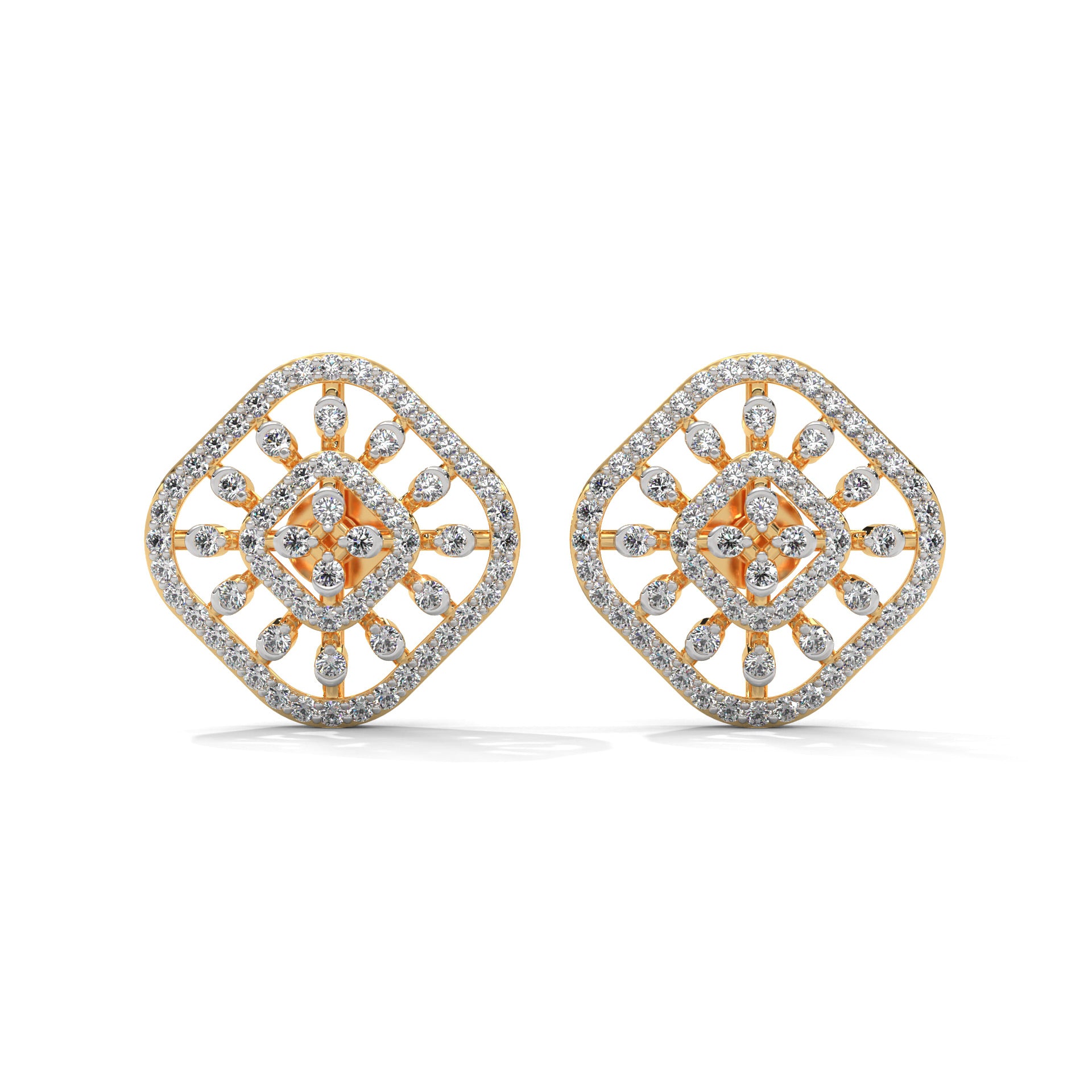 Solana Moissanite Pendant and Earrings Set - Shinez By Baxi Jewellers