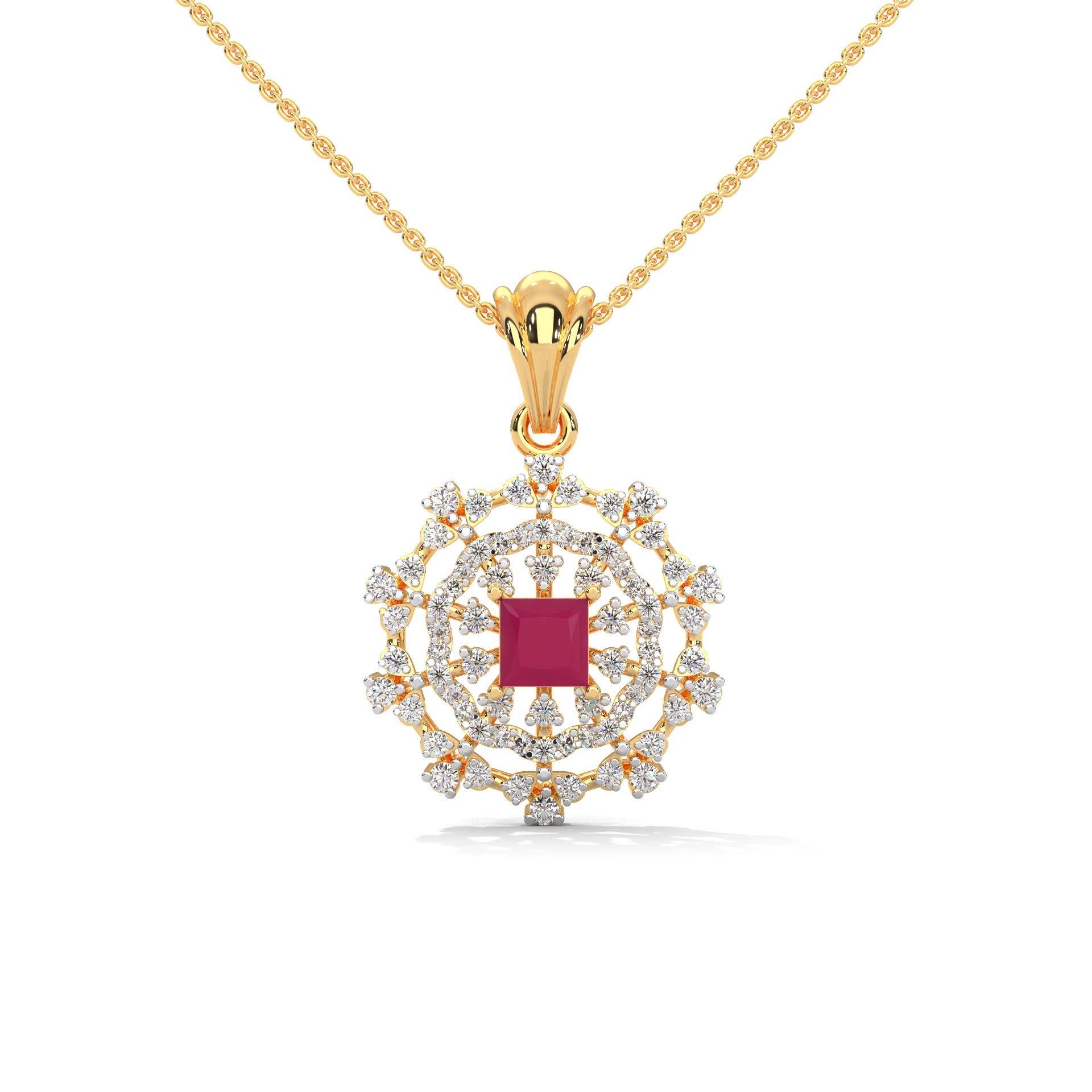 Darsi Moissanite Pendant and Earrings Set - Shinez By Baxi Jewellers
