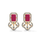 Zeri Moissanite Pendant and Earrings Set - Shinez By Baxi Jewellers