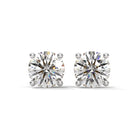 Adhira 1 carat each Solitaire Silver Studs - Shinez By Baxi Jewellers