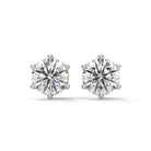 Fana 2 Carat Each Solitaire Studs | 22KT Gold Vermeil - Shinez By Baxi Jewellers
