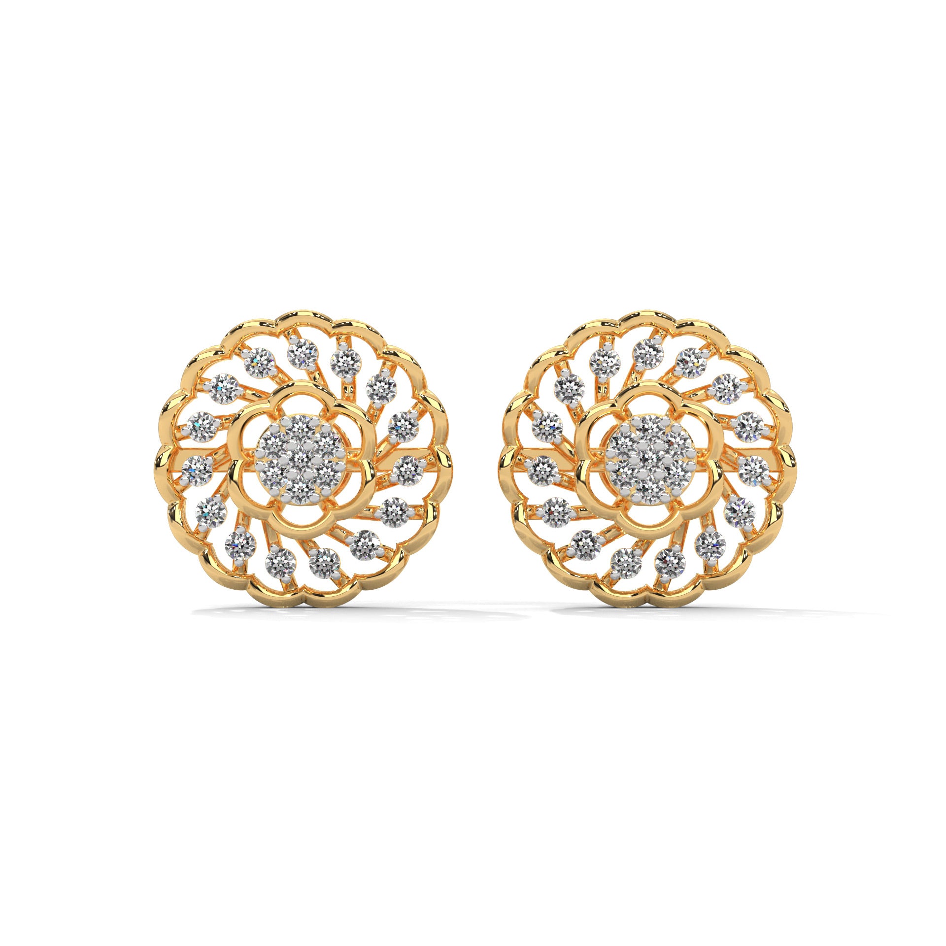 Noir Moissanite Pendant and Earrings Set - Shinez By Baxi Jewellers