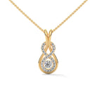 Larina Silver Pendant with chain | 22KT Gold Vermeil - Shinez By Baxi Jewellers