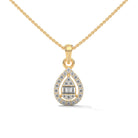 Jisha Silver Pendant with chain | 22KT Gold Vermeil - Shinez By Baxi Jewellers