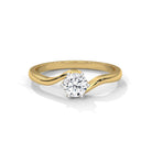 Sara Silver Solitaire Ring For Women - Shinez By Baxi Jewellers