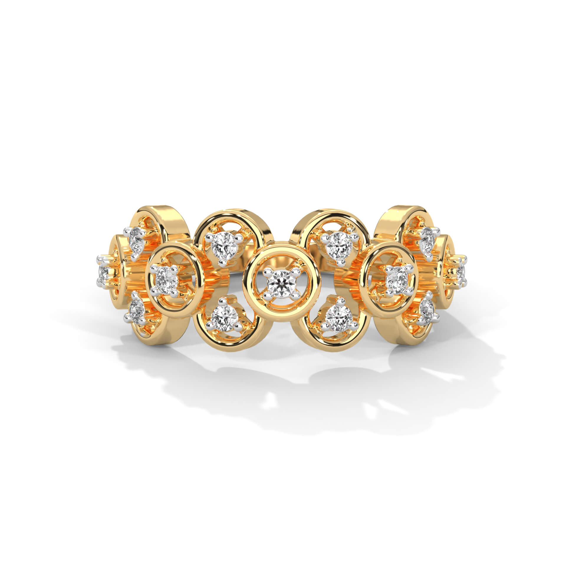 Eresha Silver Ring for Women | 22KT Gold Vermeil - Shinez By Baxi Jewellers