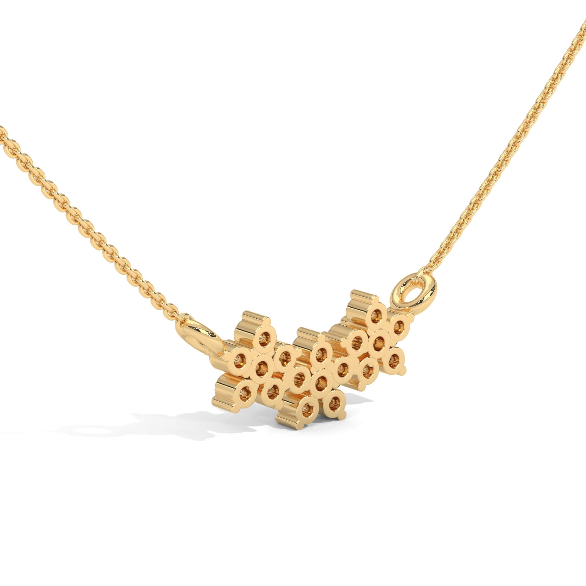 Afja Silver Pendant with chain | 22KT Gold Vermeil - Shinez By Baxi Jewellers