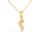Kalla Silver Pendant with Chain | 22KT Gold Vermeil - Shinez By Baxi Jewellers