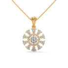 Diam Moissanite Pendant and Earrings Set - Shinez By Baxi Jewellers