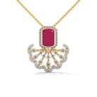 Zeri Moissanite Pendant and Earrings Set - Shinez By Baxi Jewellers