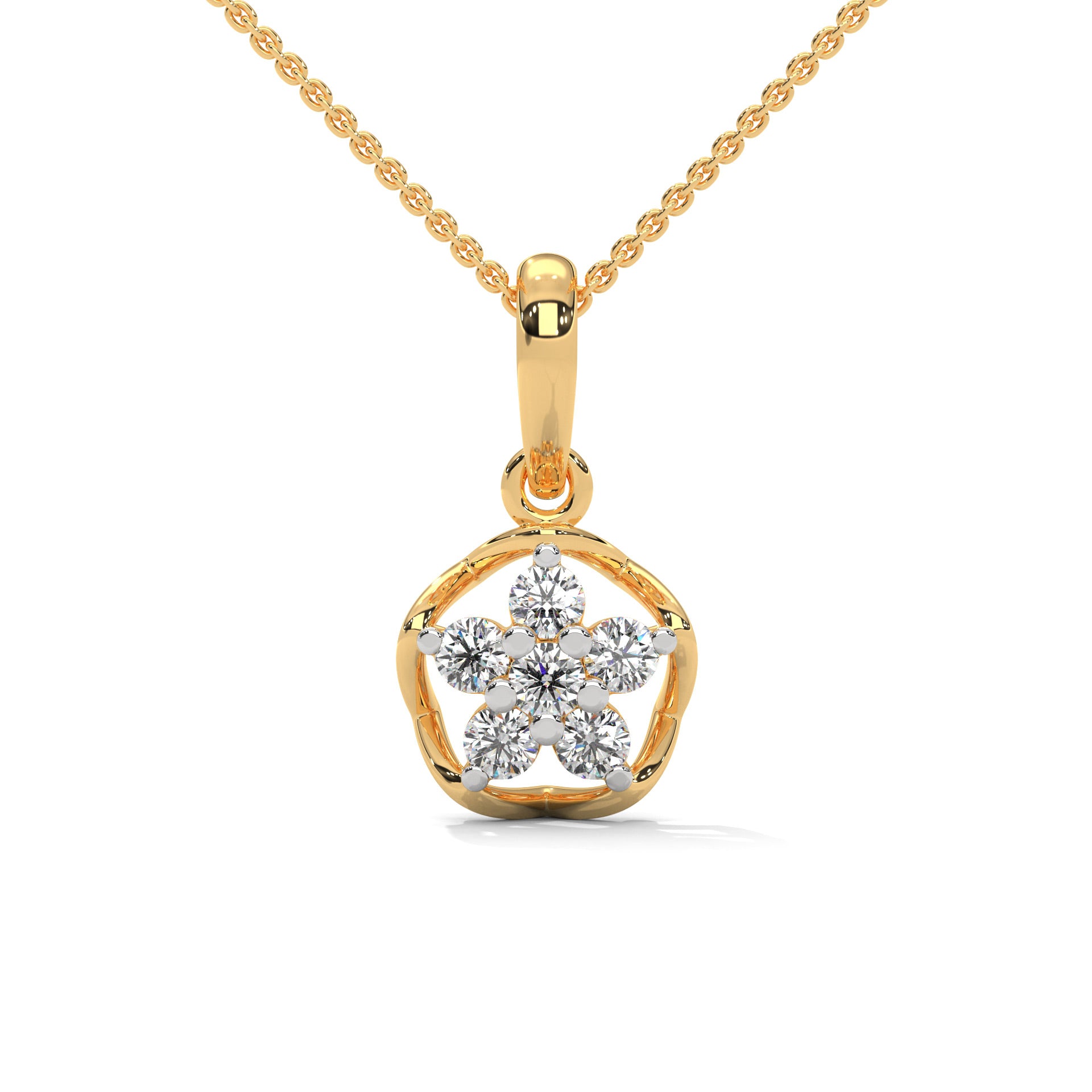 Harmony Moissanite Pendant and Earrings Set - Shinez By Baxi Jewellers