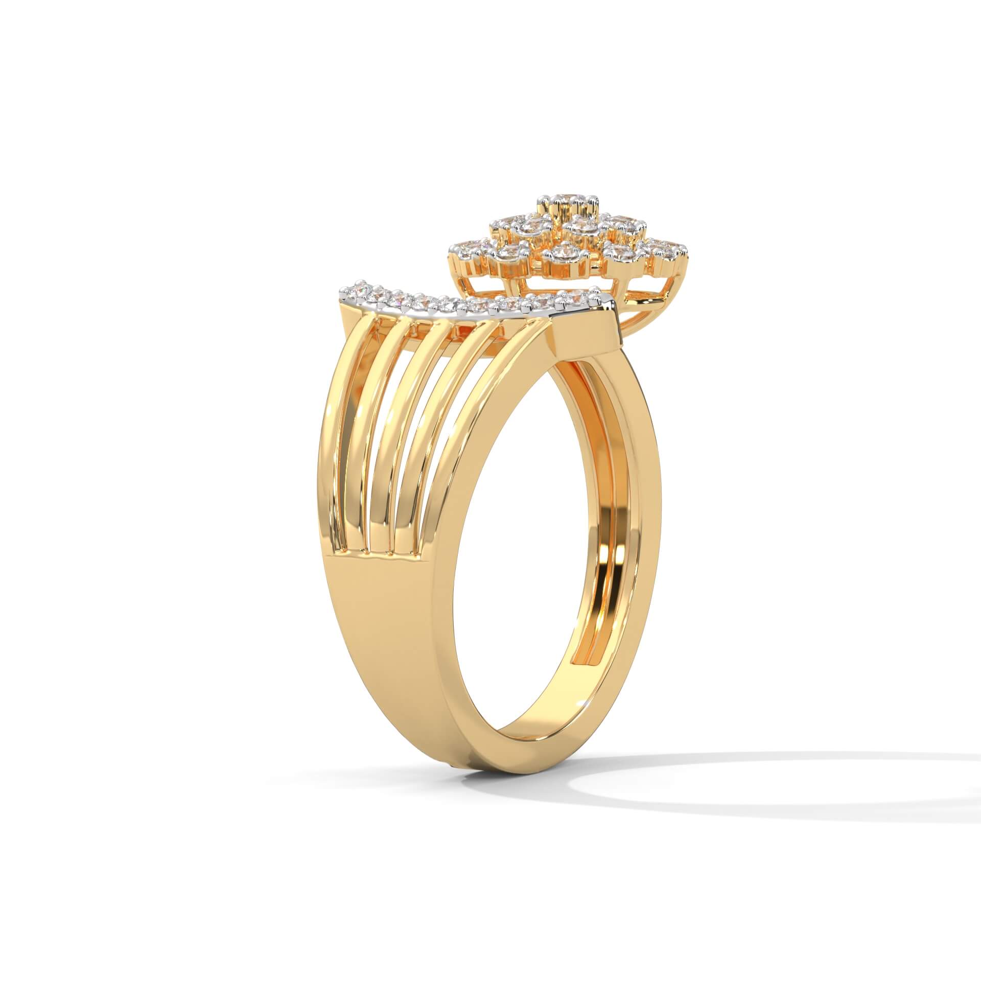 Emine Silver Fashion Ring For Women - Shinez By Baxi Jewellers