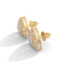 Freya Triangle Silver Stud Earrings | 22KT Gold Vermeil - Shinez By Baxi Jewellers