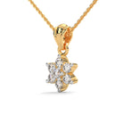 Vrinda Moissanite Pendant and Earrings Set - Shinez By Baxi Jewellers