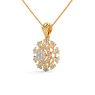 Diam Moissanite Pendant and Earrings Set - Shinez By Baxi Jewellers