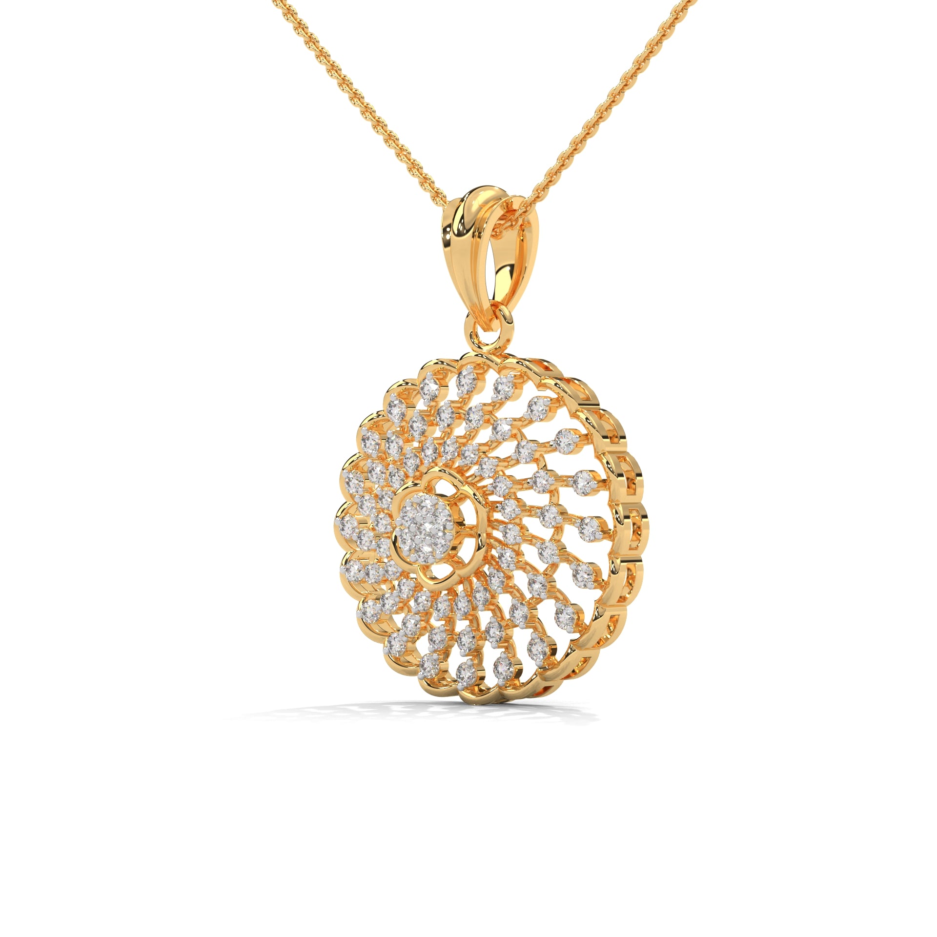 Noir Moissanite Pendant and Earrings Set - Shinez By Baxi Jewellers