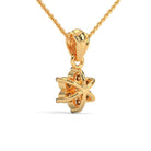 Vrinda Moissanite Pendant and Earrings Set - Shinez By Baxi Jewellers