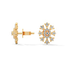 Violet Silver Earrings for Women | 22KT Gold Vermeil - Shinez By Baxi Jewellers