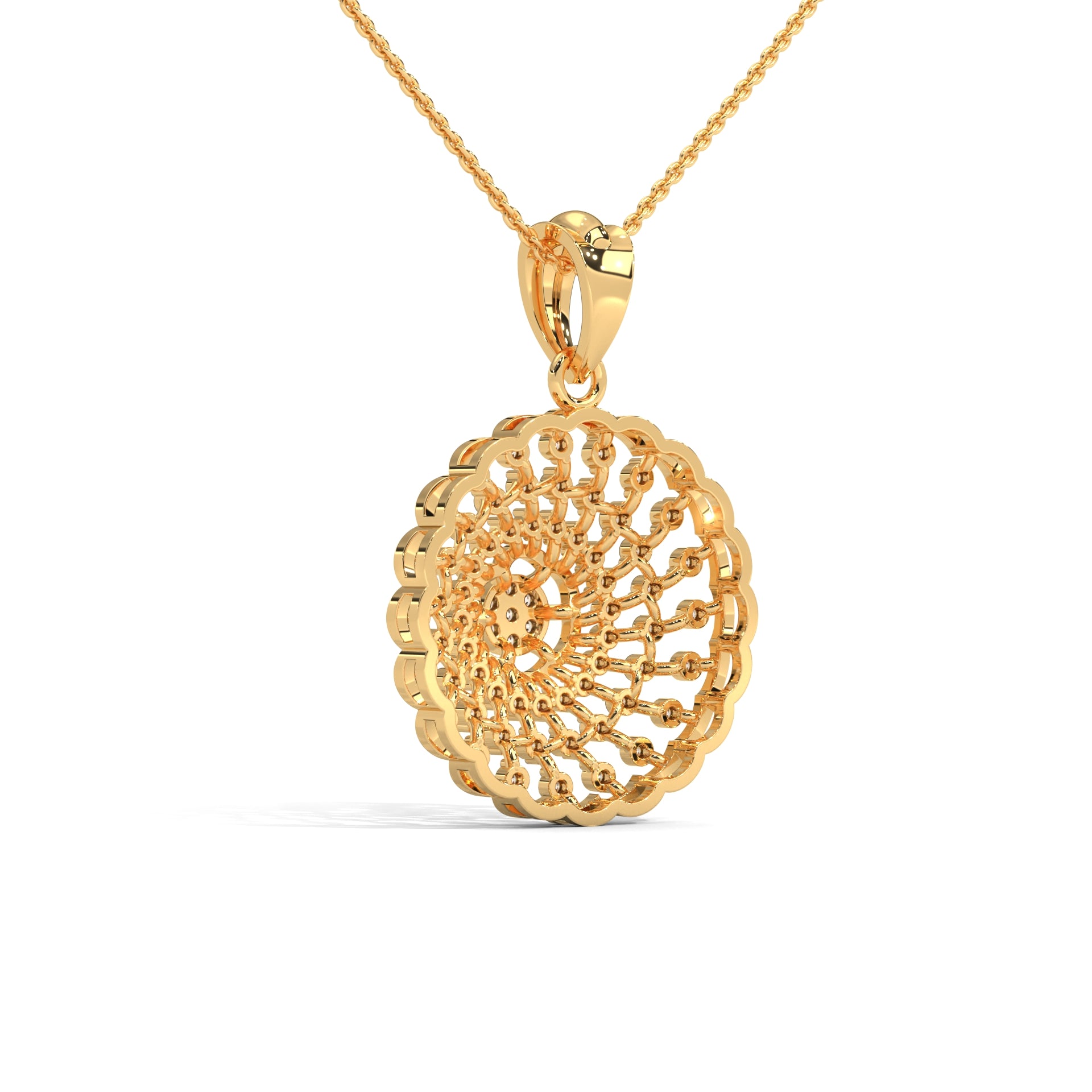 Noir Moissanite Pendant and Earrings Set - Shinez By Baxi Jewellers