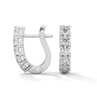 Heera Silver Hoop Earrings for Women White Gold - Shinez By Baxi Jewellers