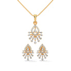 Juliet Moissanite Pendant and Earrings Set - Shinez By Baxi Jewellers